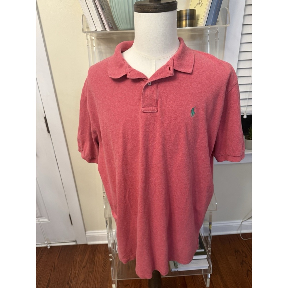 Ralph Lauren Polo Shirt Top 2XL Mens Short Sleeve Pony Logo